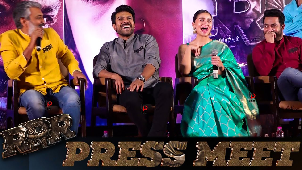 RRR Press Meet Tamil Full Event | Jr NTR | Ram Charan | Alia Bhatt | SS Rajamouli