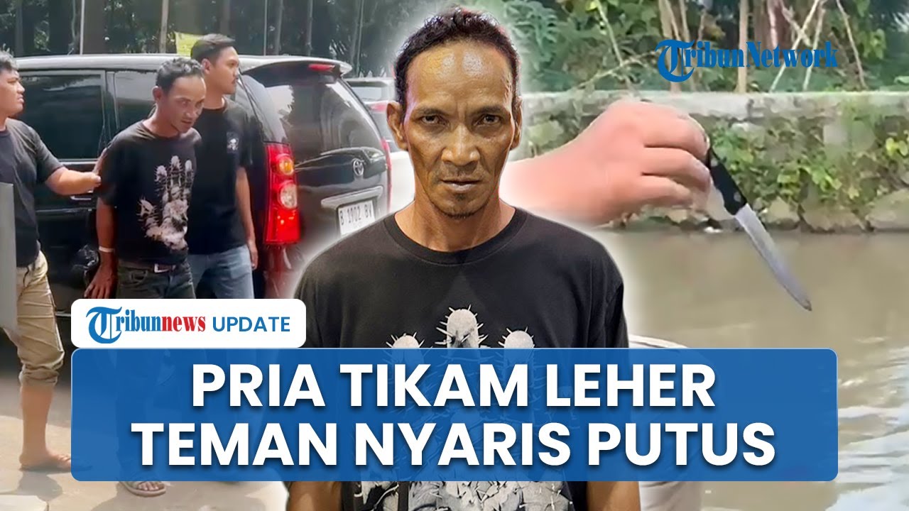 Kronologi Pria di Bekasi Tikam Leher Teman Gegara Wanita, Pelaku Minta Diantar Lalu Serang Korban