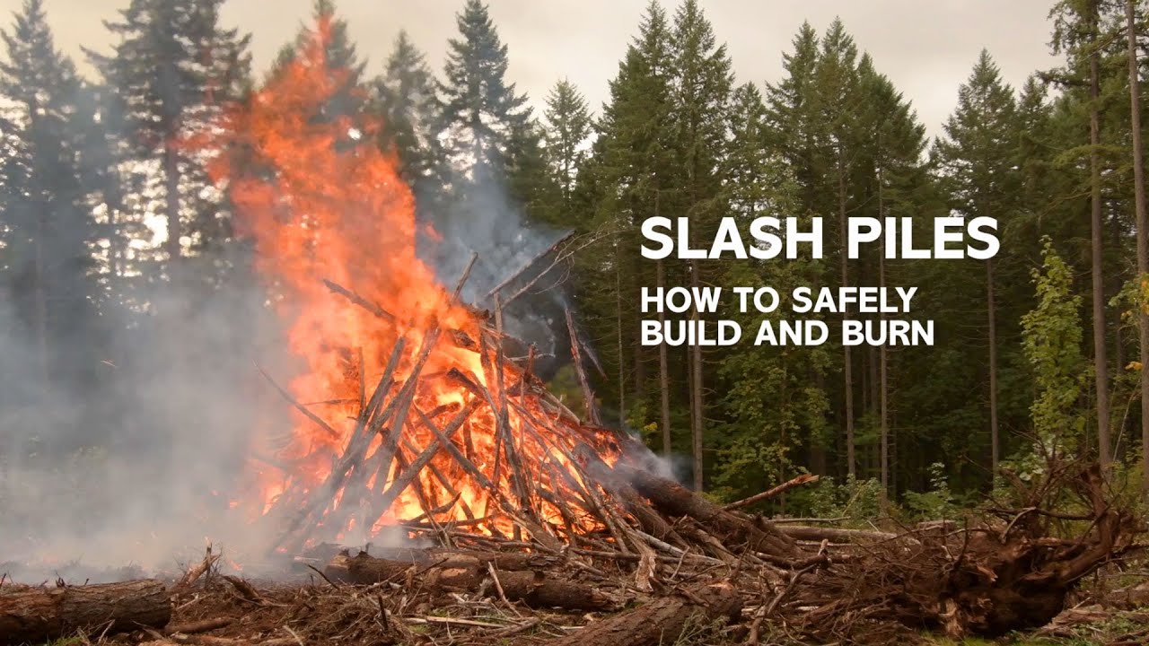 SLASH PILES : How to safely build and burn