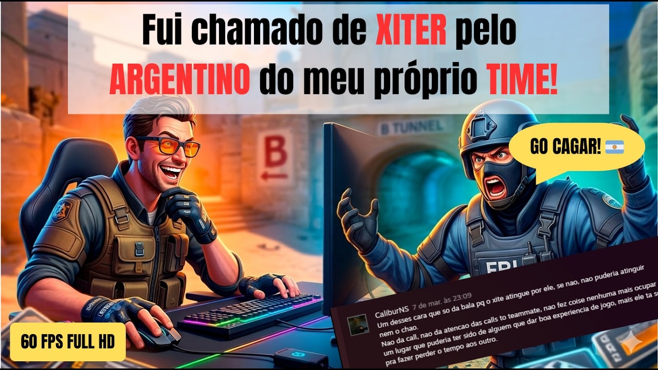 Fui chamado de XITER pelo ARGENTINO no meu TIME! (Dust 2 Highlights)