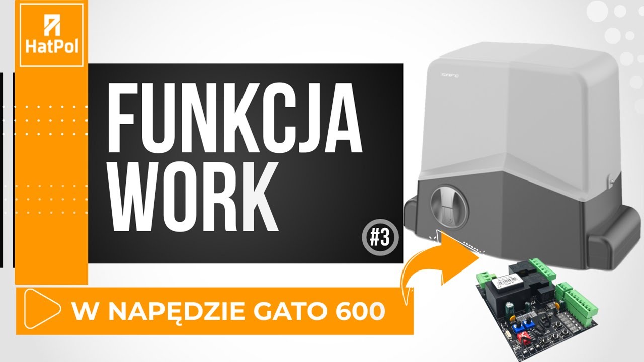 Funkcja WORK w napędzie |GATO 600| krok po kroku #3