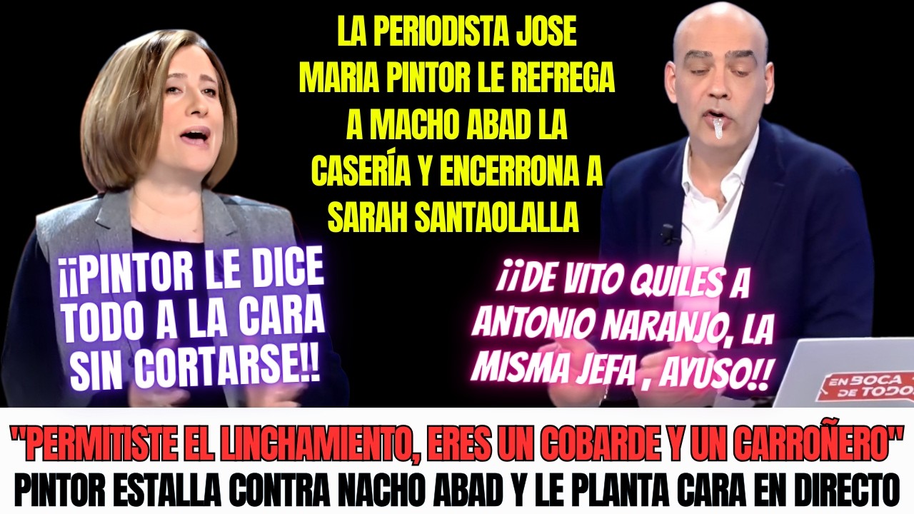 PINTOR HUMILLA A NACHO ABAD SABÍAS QUE ERA UNA ENCERRONA, ¡CARA DURA!
