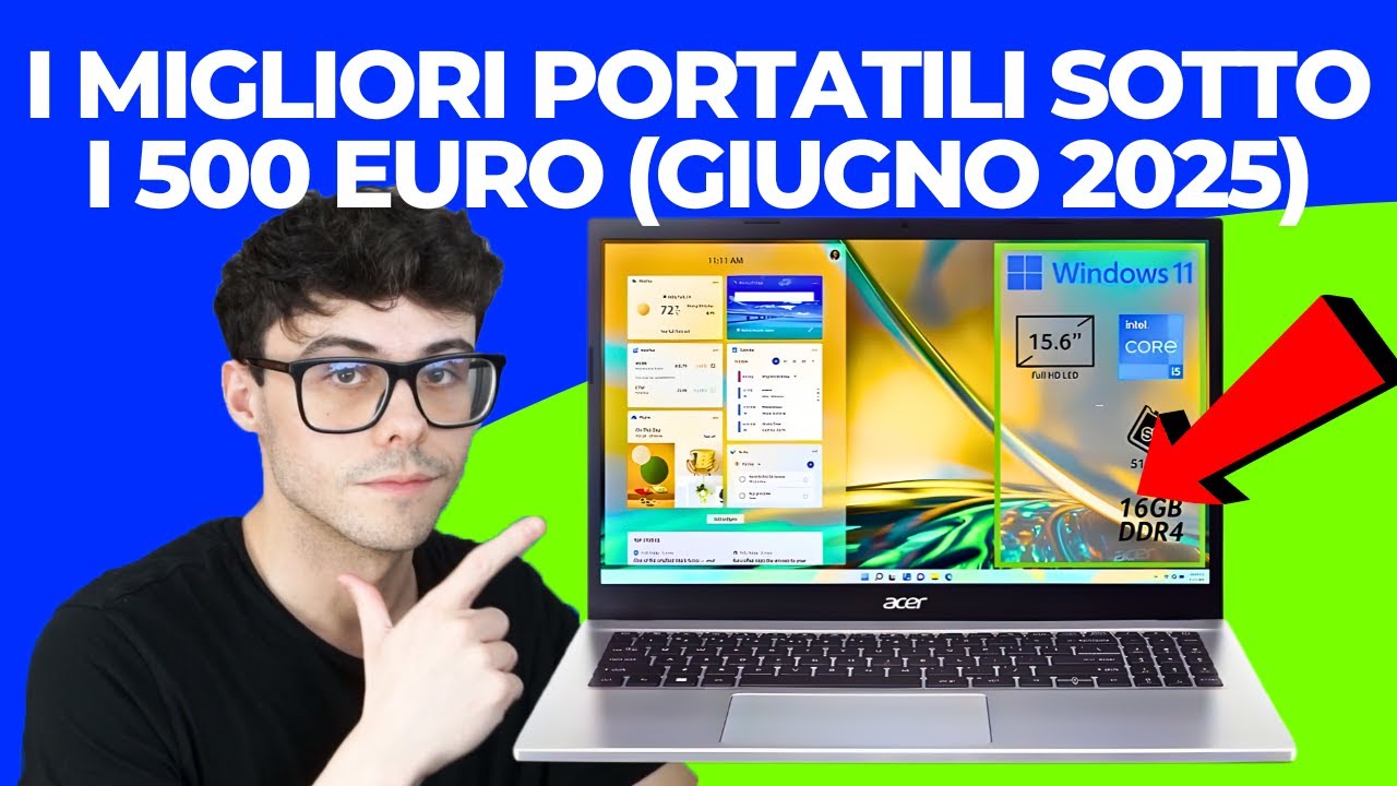 PC PORTATILI SOTTO I 500 EURO - PC PORTATILE ECONOMICO QUALE SCEGLIERE (2025)