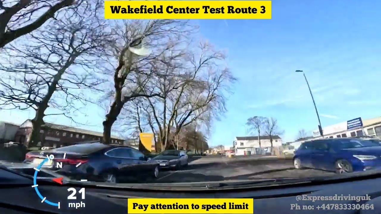 Wakefield Driving Test Route 3: Lanes, Hazards And Speed