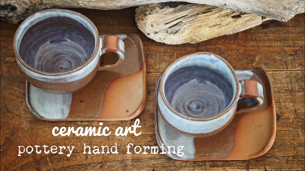 「陶芸」pottery/making a coffee cups/手びねりでコーヒーカップを造った【いろいろ作るchannel】ちょっと失敗した