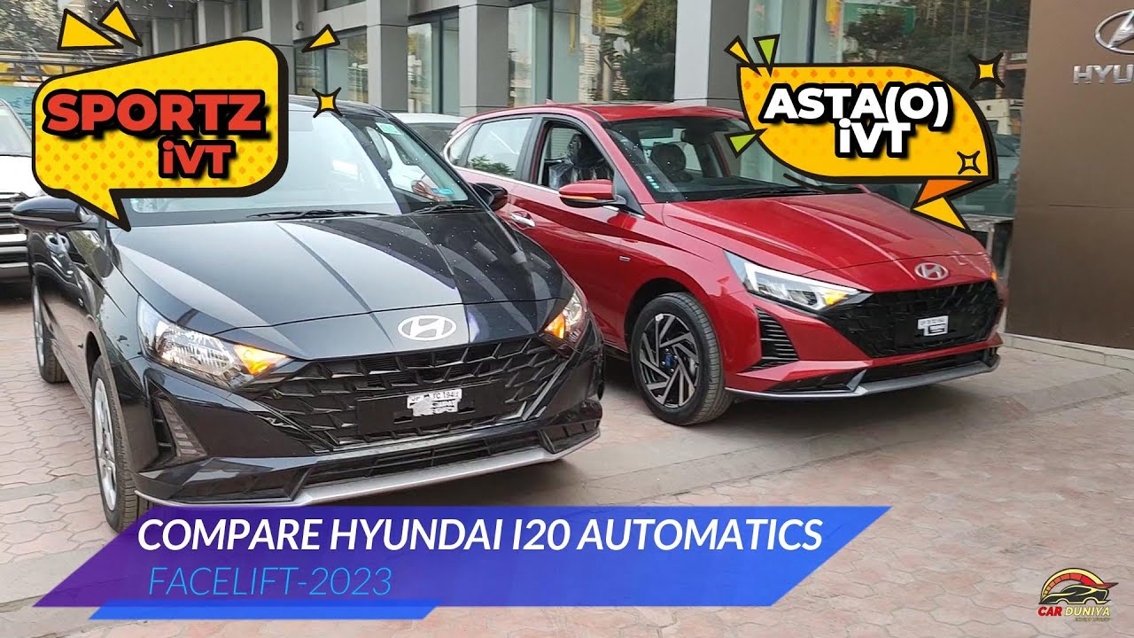 COMPARE NEW i20 AUTOMATIC SPORTZ vs ASTA(O) ! Which One is Best Compare to Features and Price ???