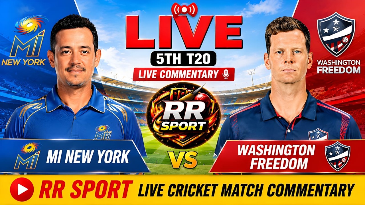 WF vs MINY Live | 5th T20 Match | Major League Cricket 2026 | RR SPORT Ball by Ball Commentary