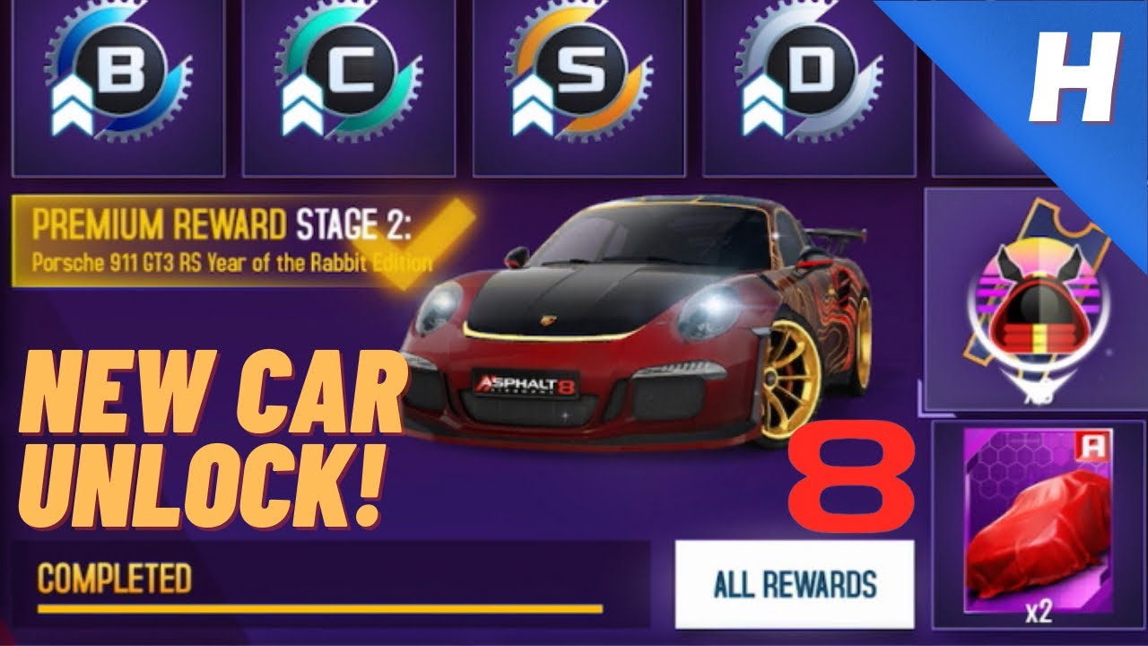 Asphalt 8 : Airborne - Unlocking Porsche 911 GT3 RS RE in Treasure Rush!