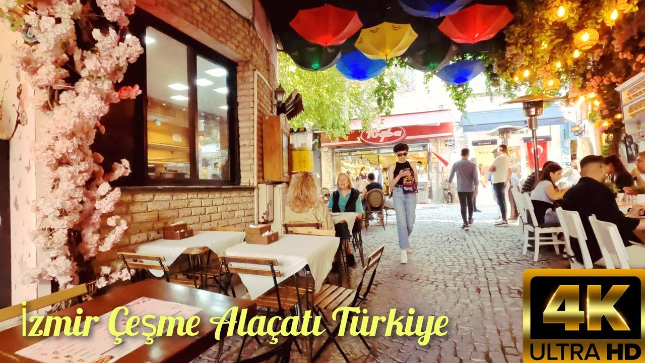 Çeşme Alaçatı, The Most Popular Tourist Place In Izmir Türkiye [4K 60 FPS]