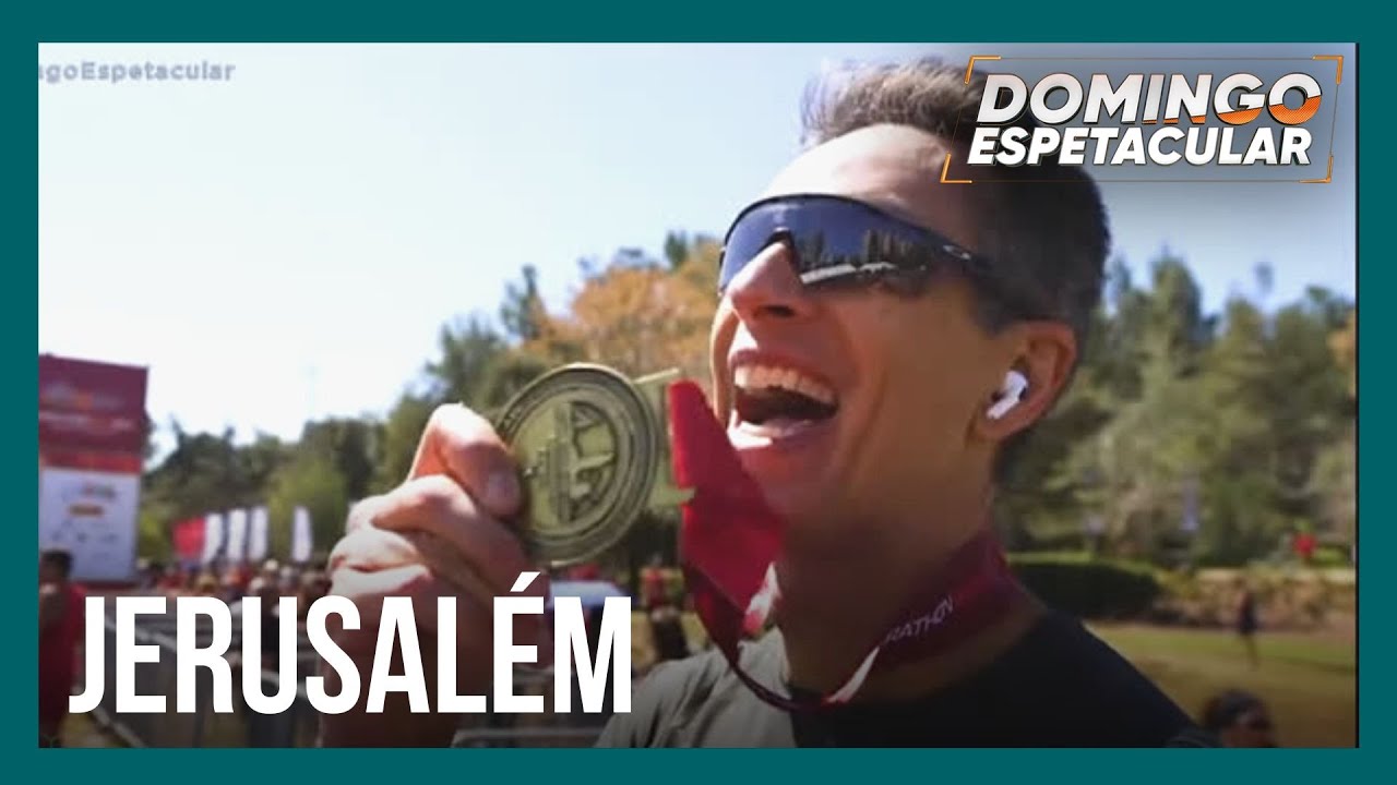 Sergio Aguiar participa da Maratona de Jerusal&eacute;m e percorre locais que marcaram a humanidade