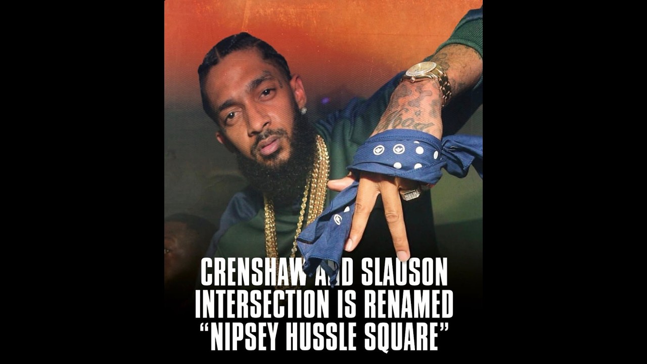 NIPSEY HUSSLE SQUARE. DEDICATION LIVE ON CRENSHAW AND SLAUSON.