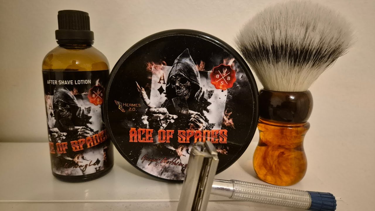 Wetshaving: BBS - Ace of Spades and Gillette Superspeed Blue Tip