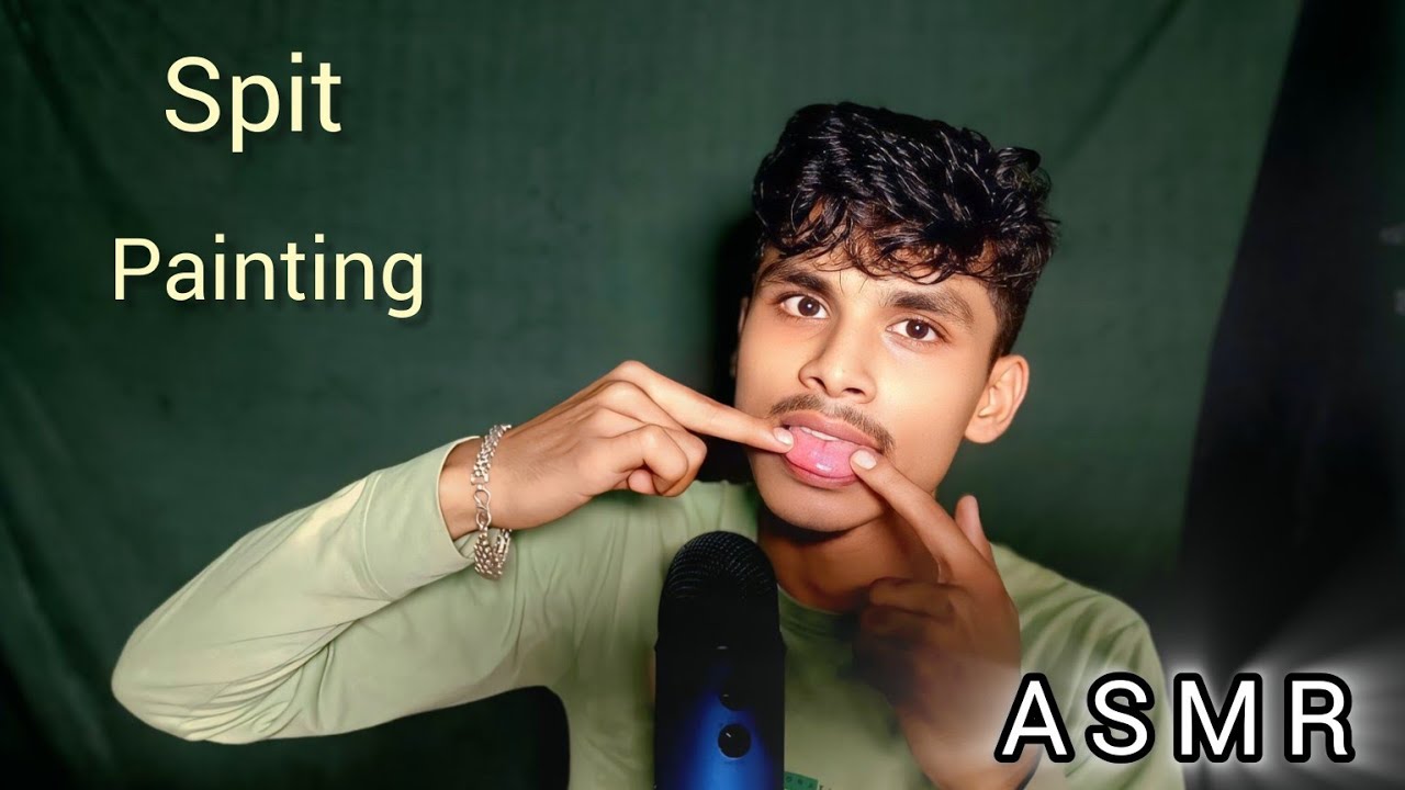ASMR Spit Painting 🎨 | Relaxing Visual & Mouth Sounds for Deep Tingles.