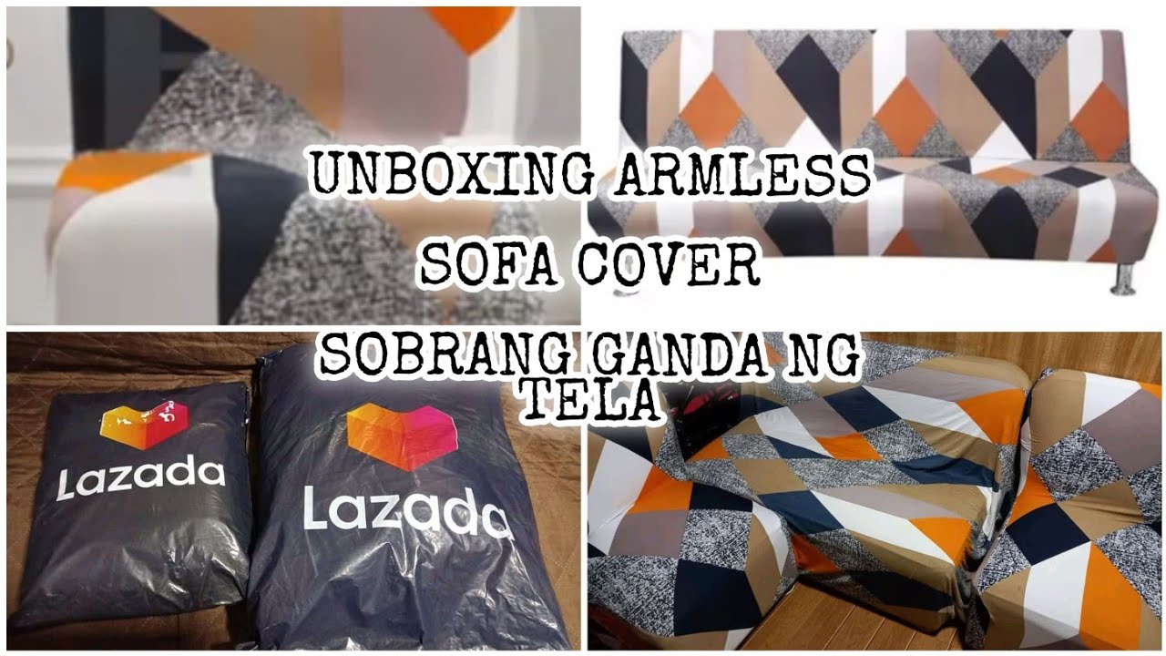 UNBOXING  ARMLESS SOFA COVER STRETCHABLE