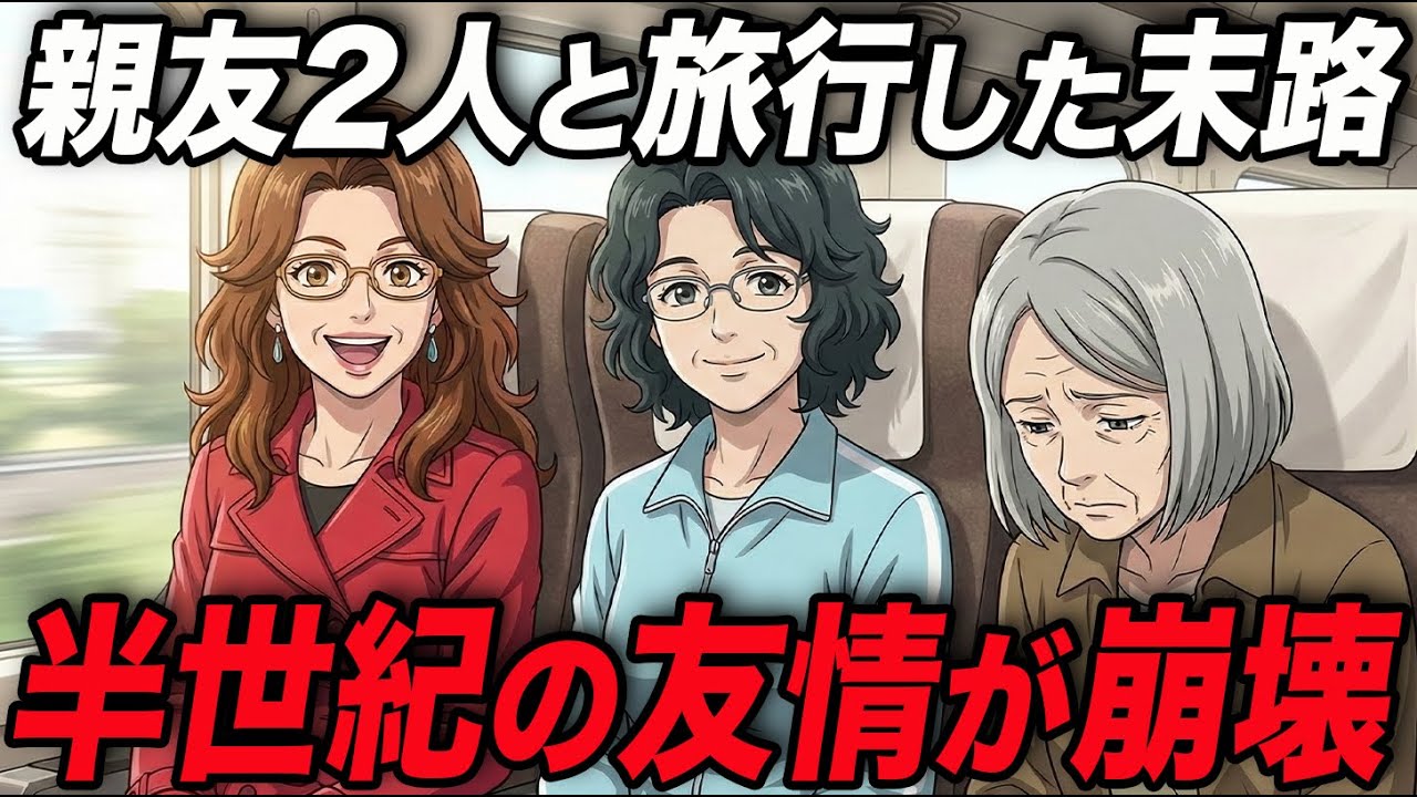 【二度と誘わない】3人で旅行した後、親友2人からの連絡がパッタリ途絶えた悲惨な末路。親友の無神経な言葉で友情崩壊。50年の友情を終わらせた最後の旅。年齢を重ねて変化する友人関係 | シニアの旅行