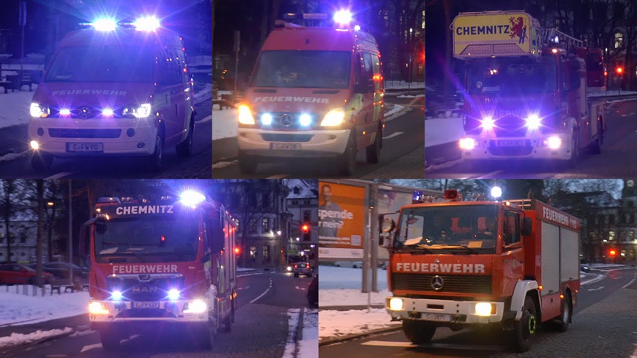 [RESERVE TLF] Wachausfahrt Löschzug der BF Chemnitz Feuerwache 1 mit EFD und Reserve TLF