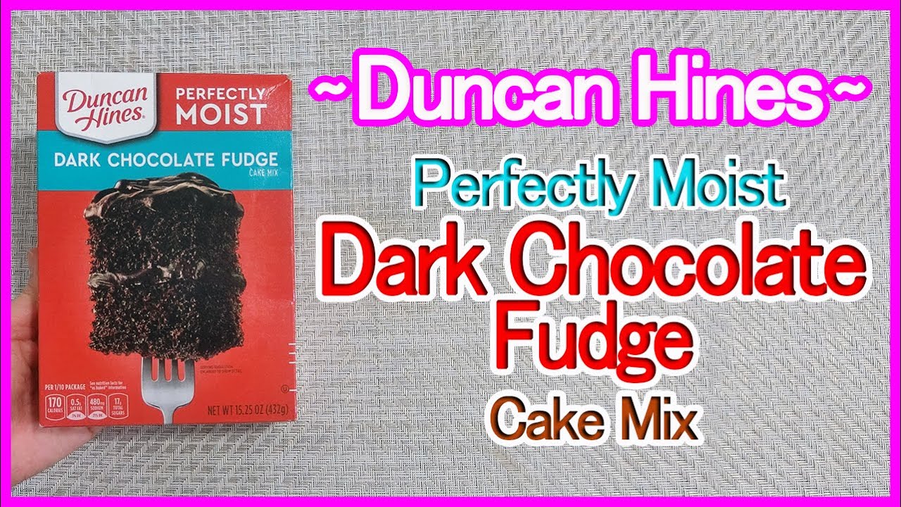Duncan Hines Perfectly Moist Dark Chocolate Fudge Cake Mix