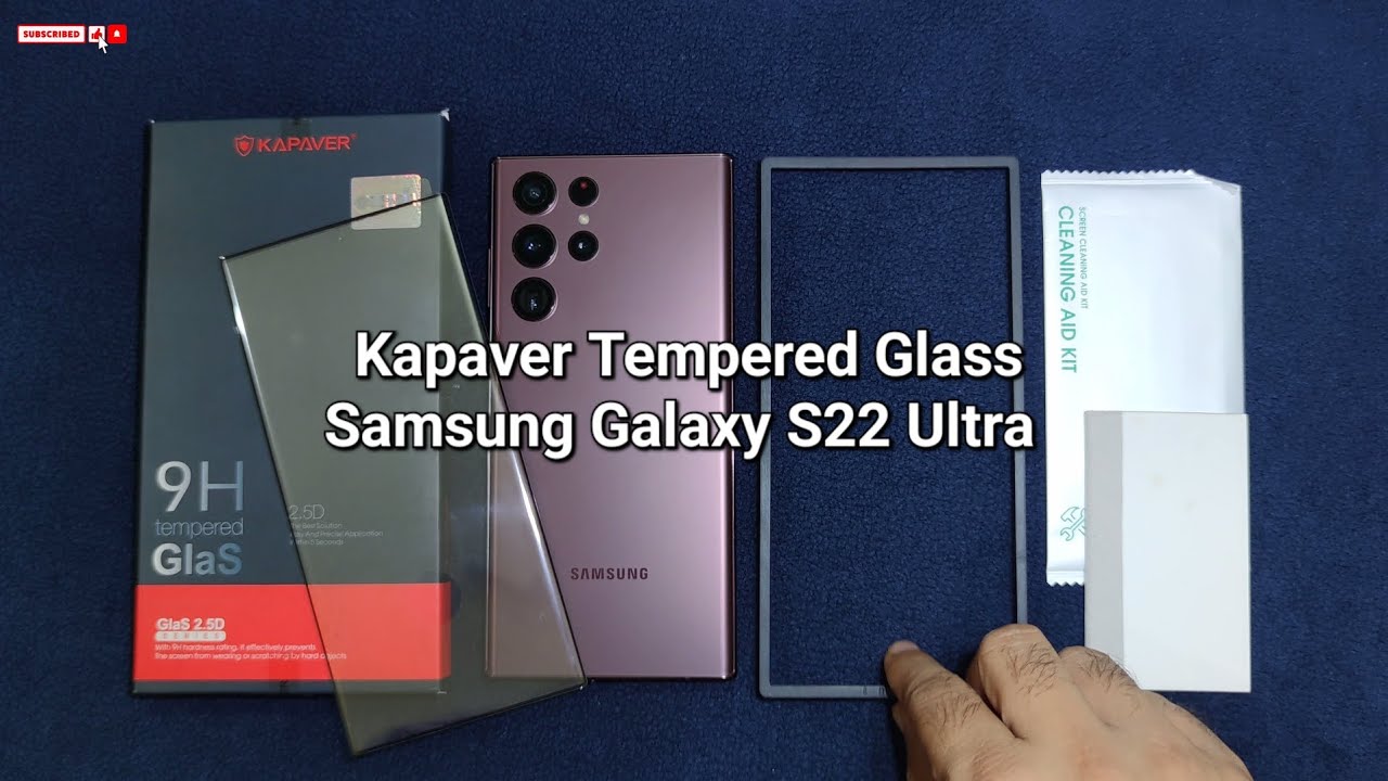 KAPAVER GLaS HD EZ FIT 3D for Samsung Galaxy S22 Ultra Edge to Edge Tempered Glass