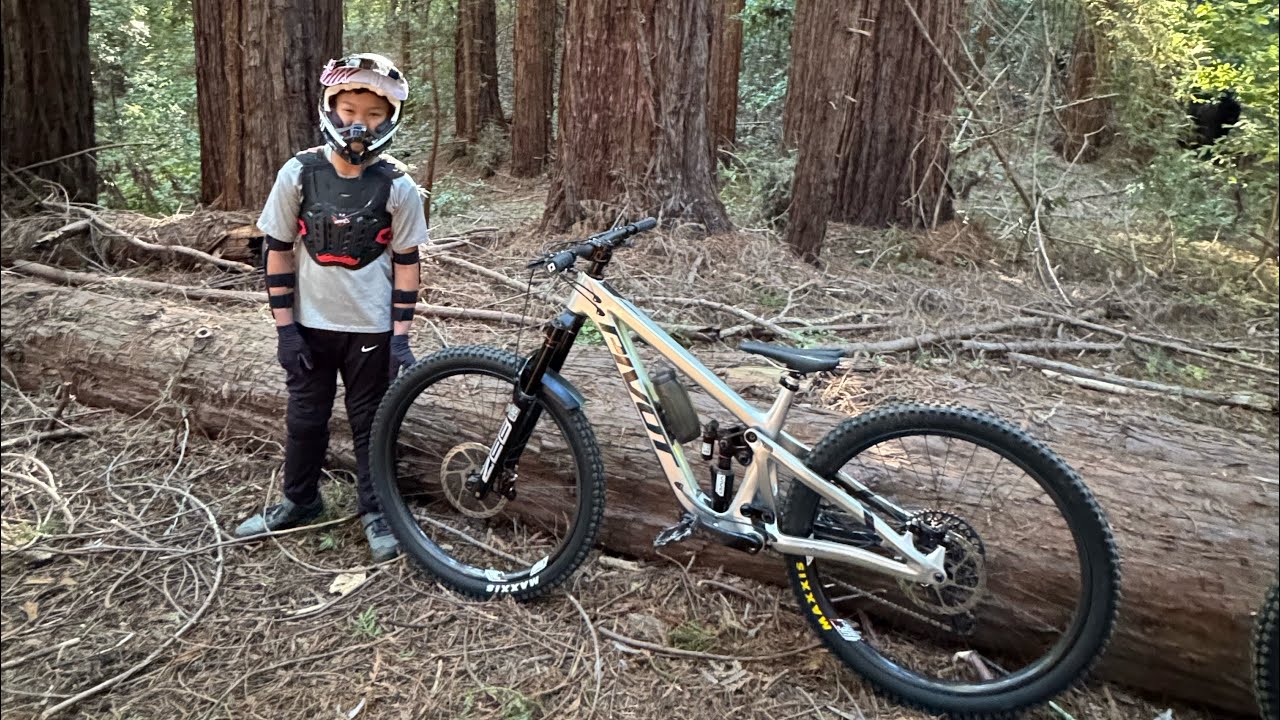 UCSC MTB | My son’s first time at UC on his Pivot Firebird | 3.7.26