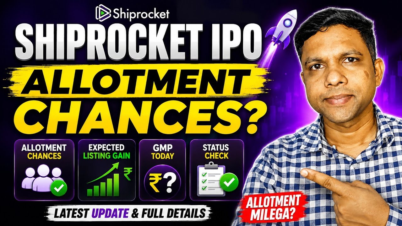 Shiprocket IPO Allotment Chances 😱 Will You Get 1 Lot? Expected Listing Gain & Status Check