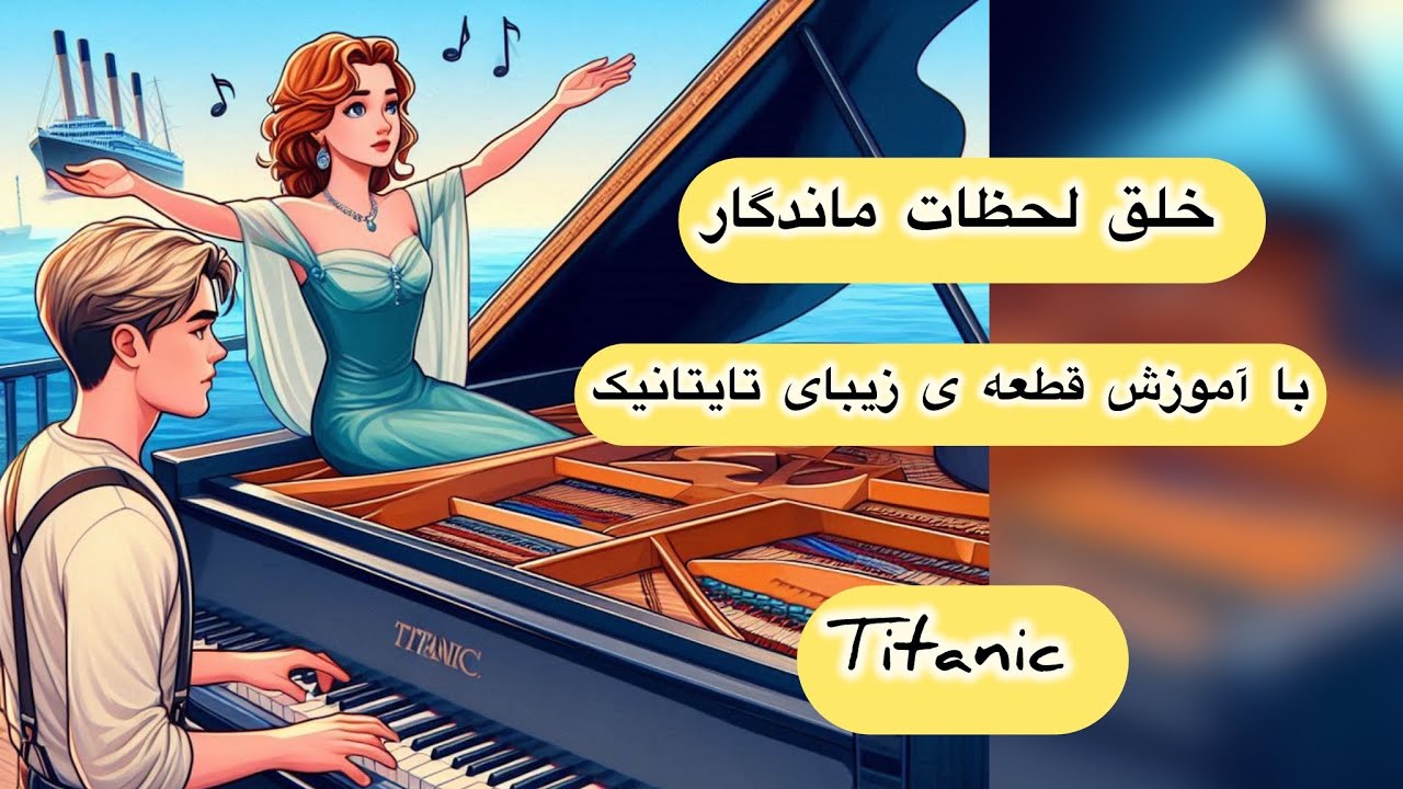 آموزش پیانو _ تایتانیک _ کتاب ۸۵ نوای ماندگار برای پیانو