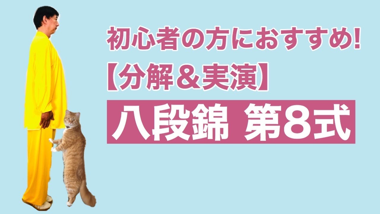 【分解】八段錦 第8式 【初心者用】