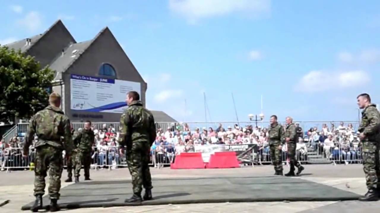 Woman kicks Royal Marines ass!!!