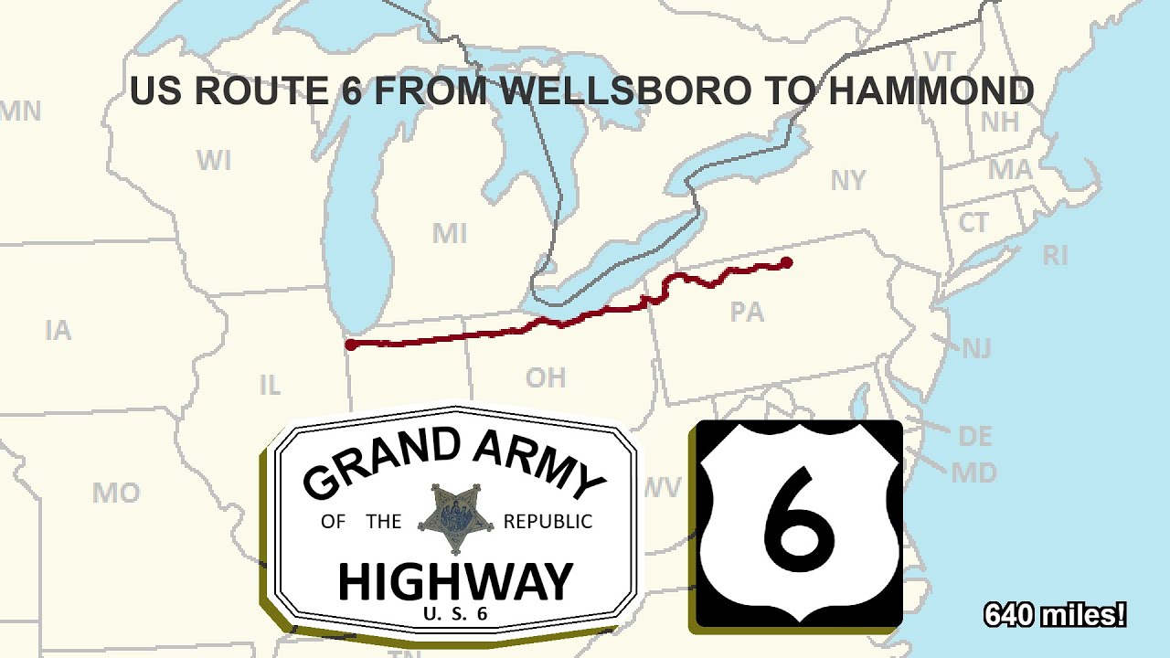 Wellsboro, PA to Hammond, IN: A Complete US Route 6 Road Trip