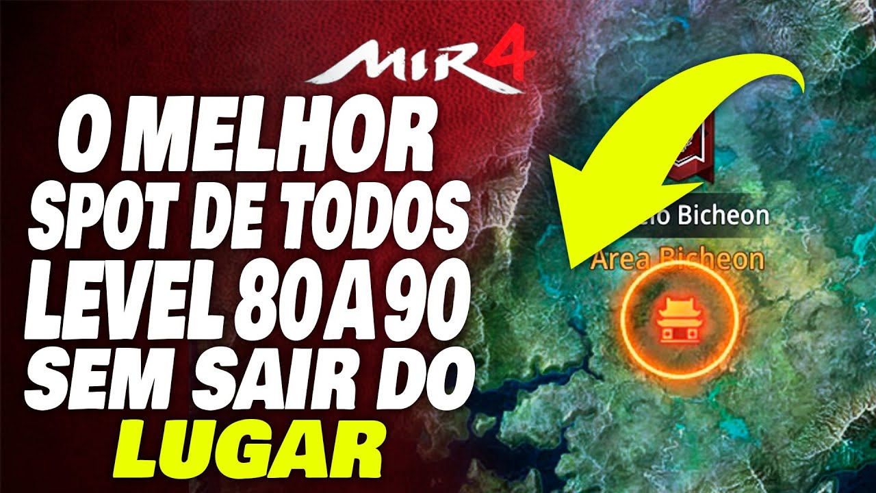 MIR4 DO 80 AO 90 SEM SAIR DO LUGAR O MELHOR SPOT DE TODOS XP INFINITA