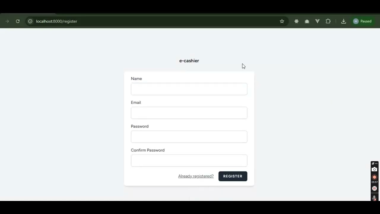 demo e cashier