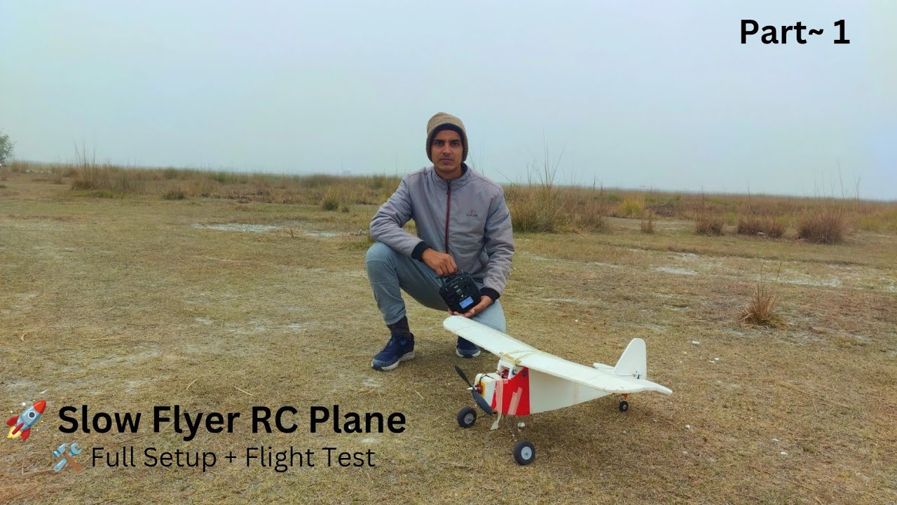 🚀 Slow Flyer RC Plane | Full Setup Explained, Curved Wing & Test Flight Part~1  🛬 @INDI RC