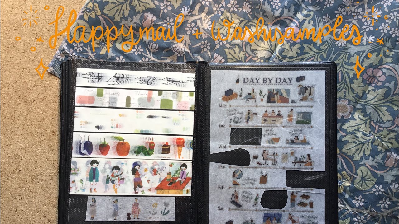 Happymail + Washi samples