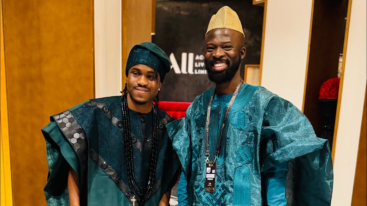 Ademola Lookman at the CAF awards in Marrakech, Morocco. #cafawards #lookman #hakimi #adingra
