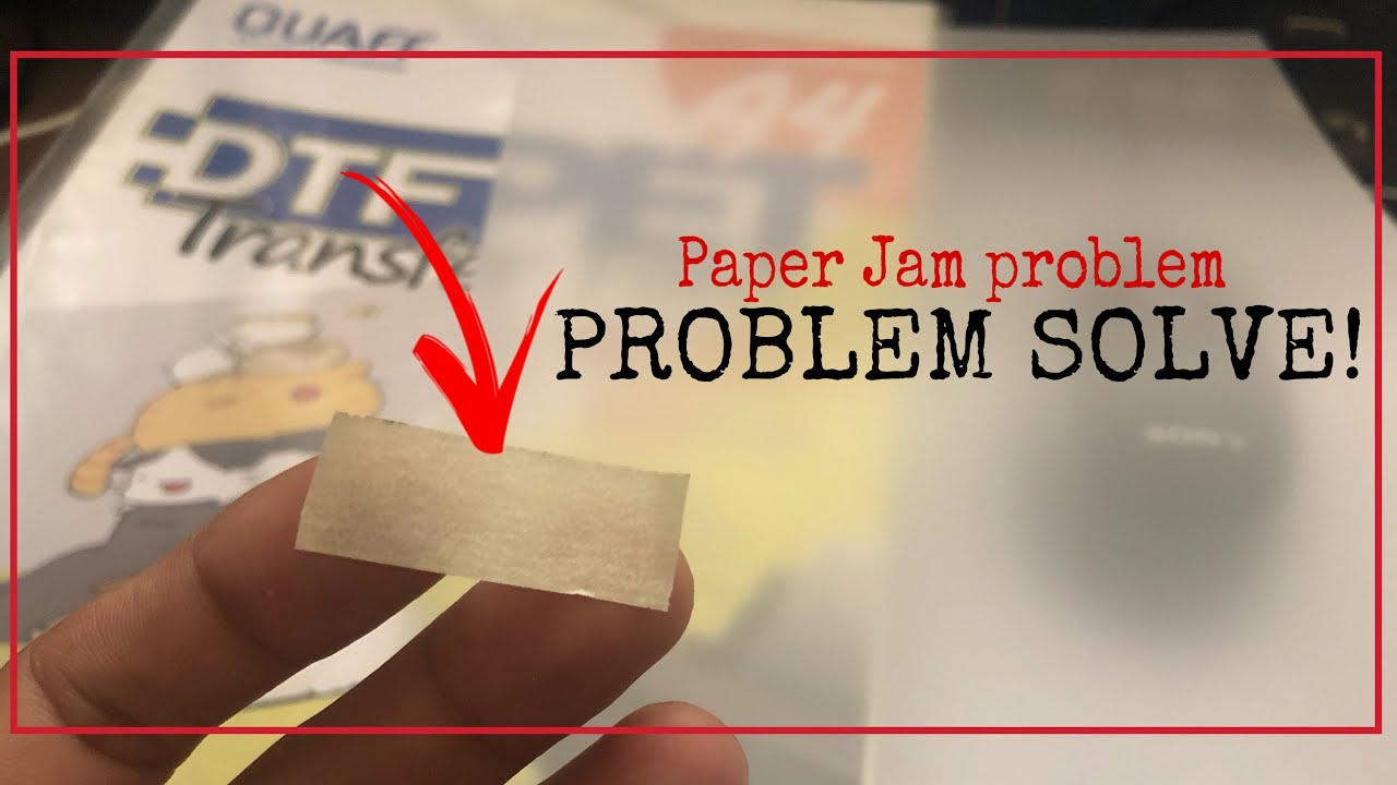 DTF Film paper jam. how to fix?  Problem solve.. EPSONL805