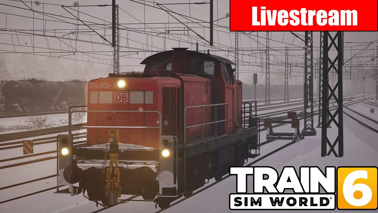 Rangieren im Schneechaos - BR 294 im Schneesturm / Train Sim World 6 ( TSW 6 ) live