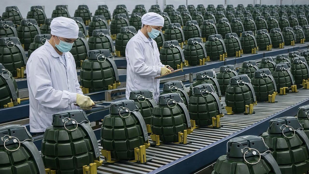 Inside the Factory: How Grenades Are Made (4K Ultra Realistic)