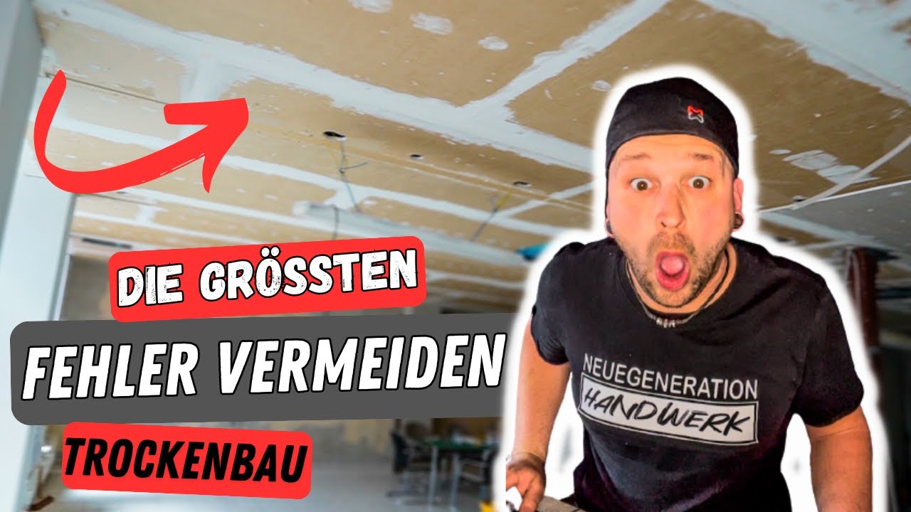 vermeide diese FEHLER beim Trockenbau ⎜so gehts 🤙🏼