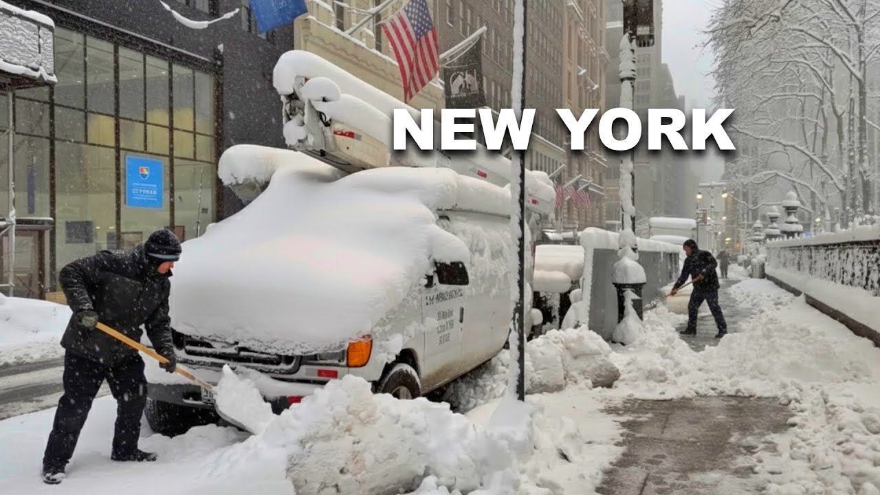 NYC’s Blizzard 2026 New York City BIGGEST Snowstorm in Manhattan Heavy Snow Walk 4K