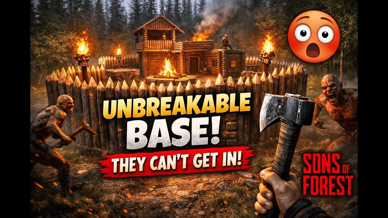 No One Can Touch My Base in Sons of the Forest 🔥| My First Base Build in Sons of the Forest