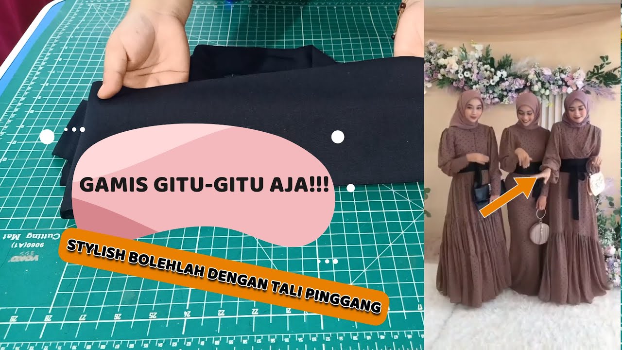 MEMBUAT TALI PINGGANG GAMIS