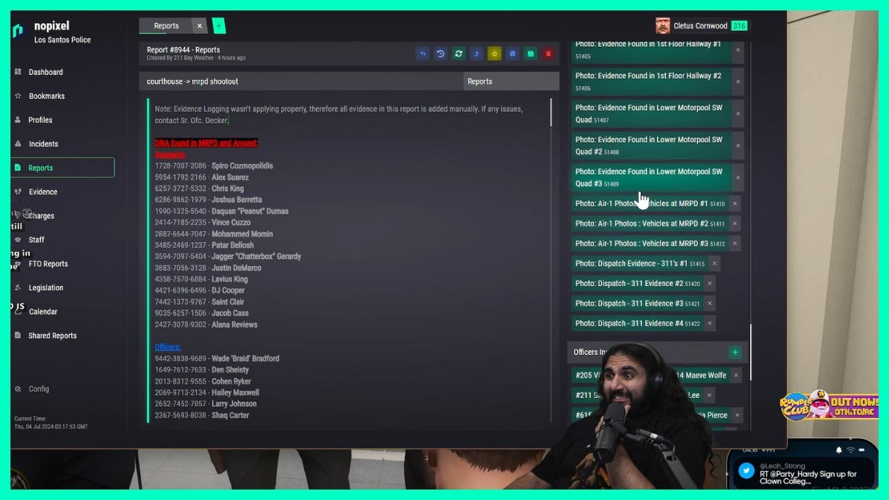 CORNWOOD'S REACTION TO SEEING THE SIZE OF THE REVOLUTION THAT MR. K AND THE GANGS CREATED IN NOPIXEL