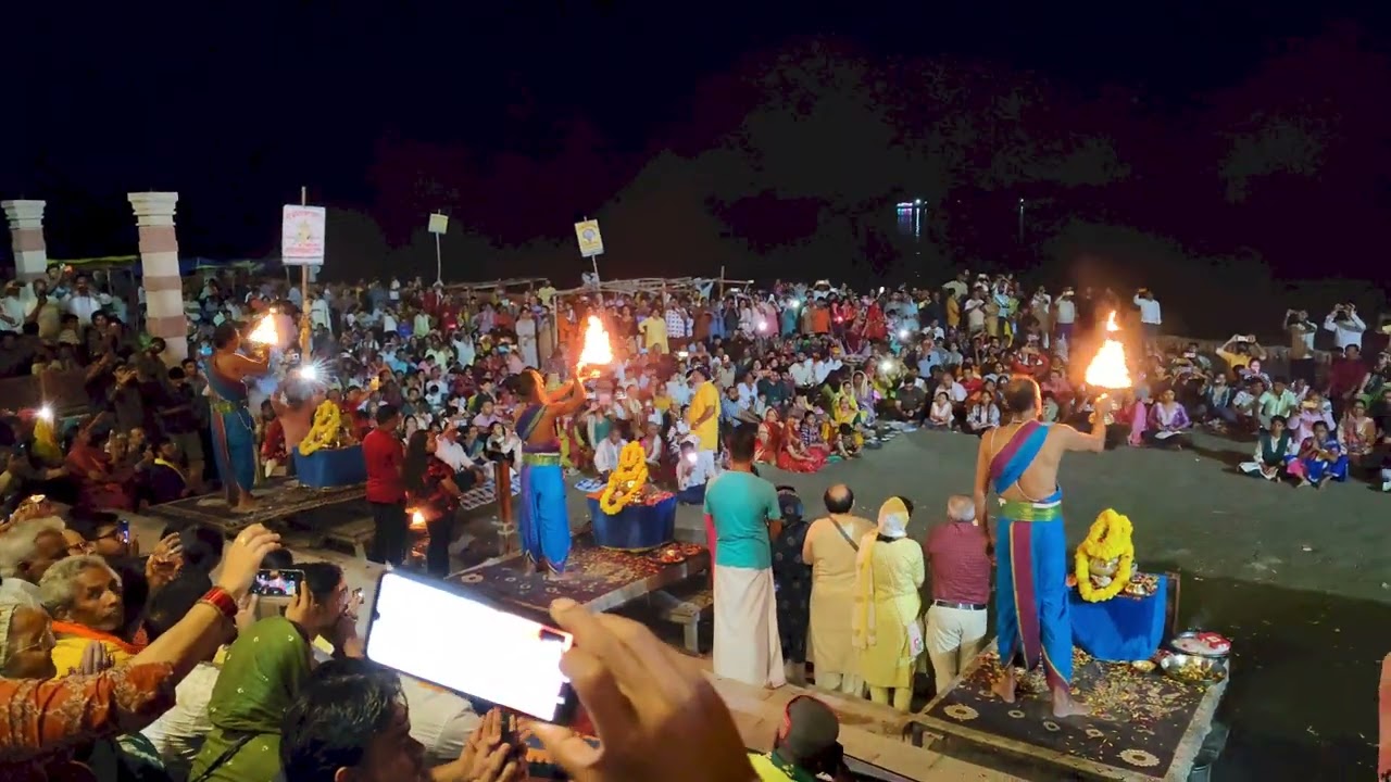 Aarti  at Saryu river  of Ayodhya.