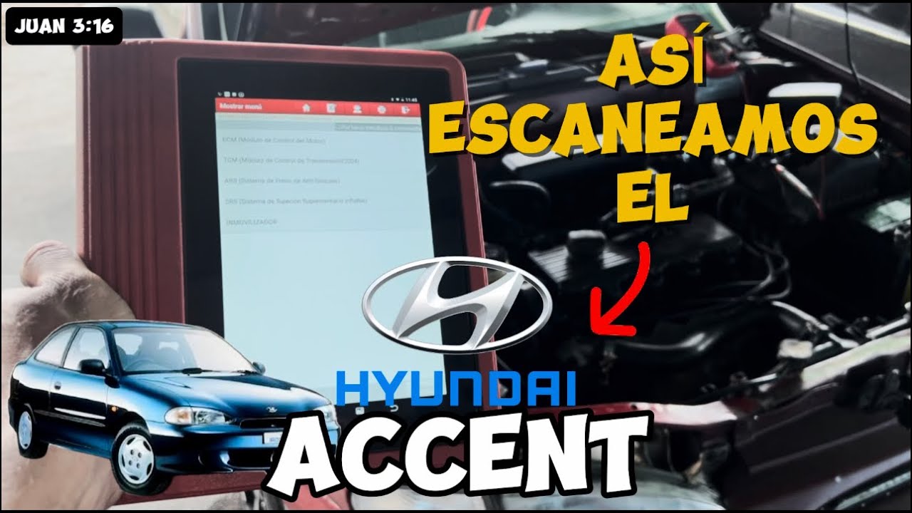 COMO ESCANEAR EL HYUNDAI ACCENT 1.3-1.5  PRIMERA GENERACIÓN | LAUNCH X431 PRO