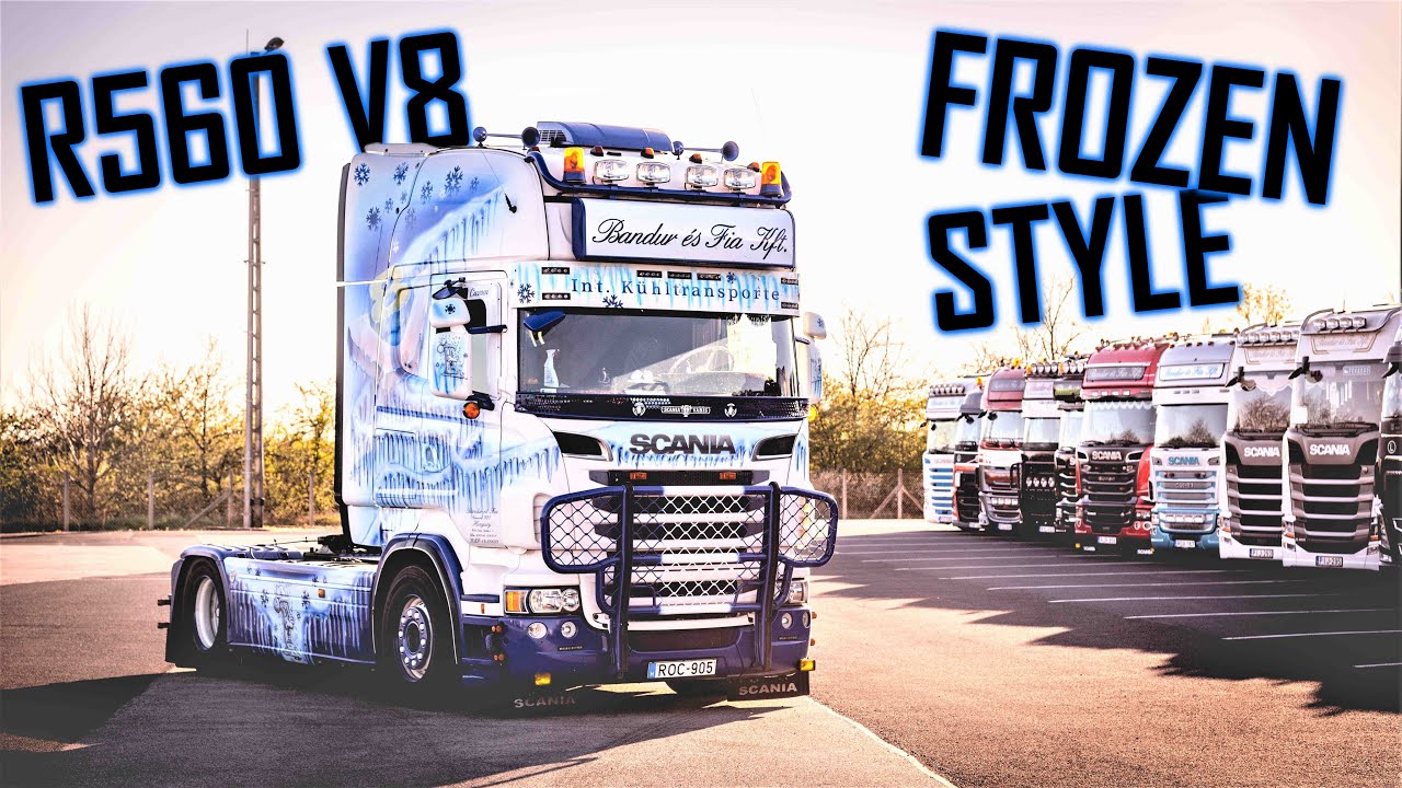 Rolling Frozen: Scania R560 V8 SHOWTRUCK // *Bandur és Fia Kft.* *P**nósztár*