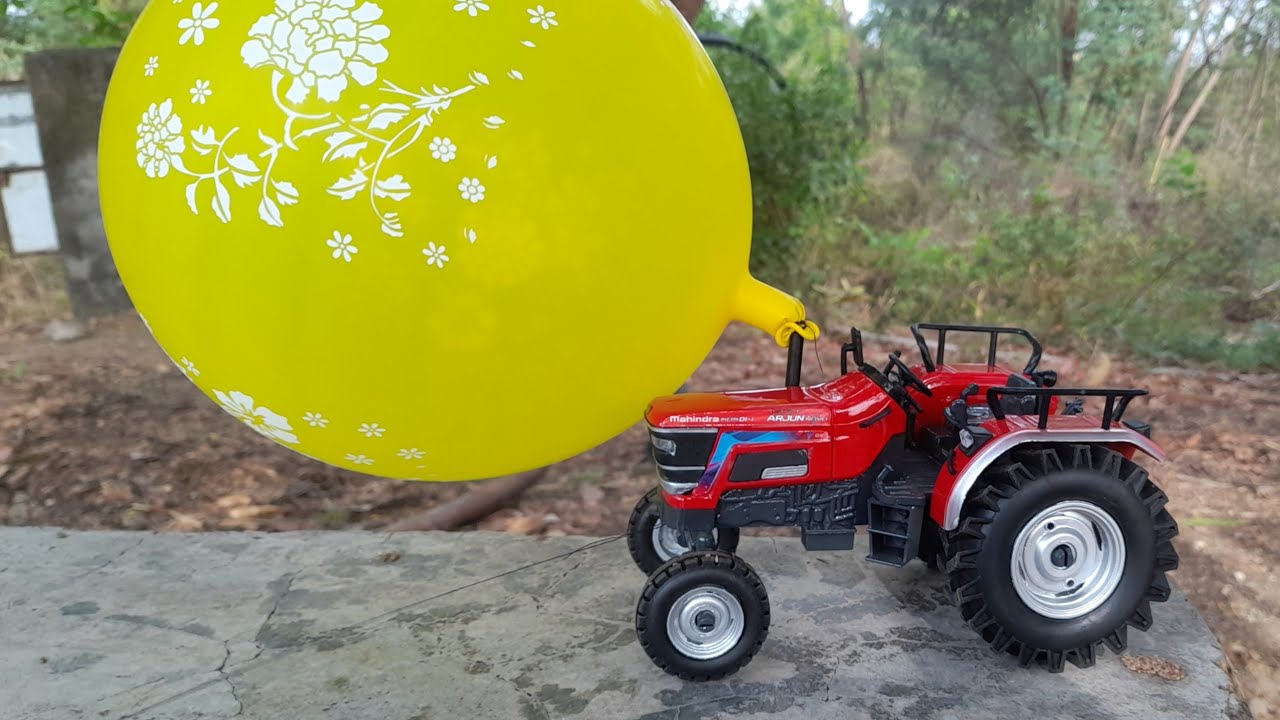 Biggest monster balloon vs tractor- experiment. MJ Bhandari Creator.