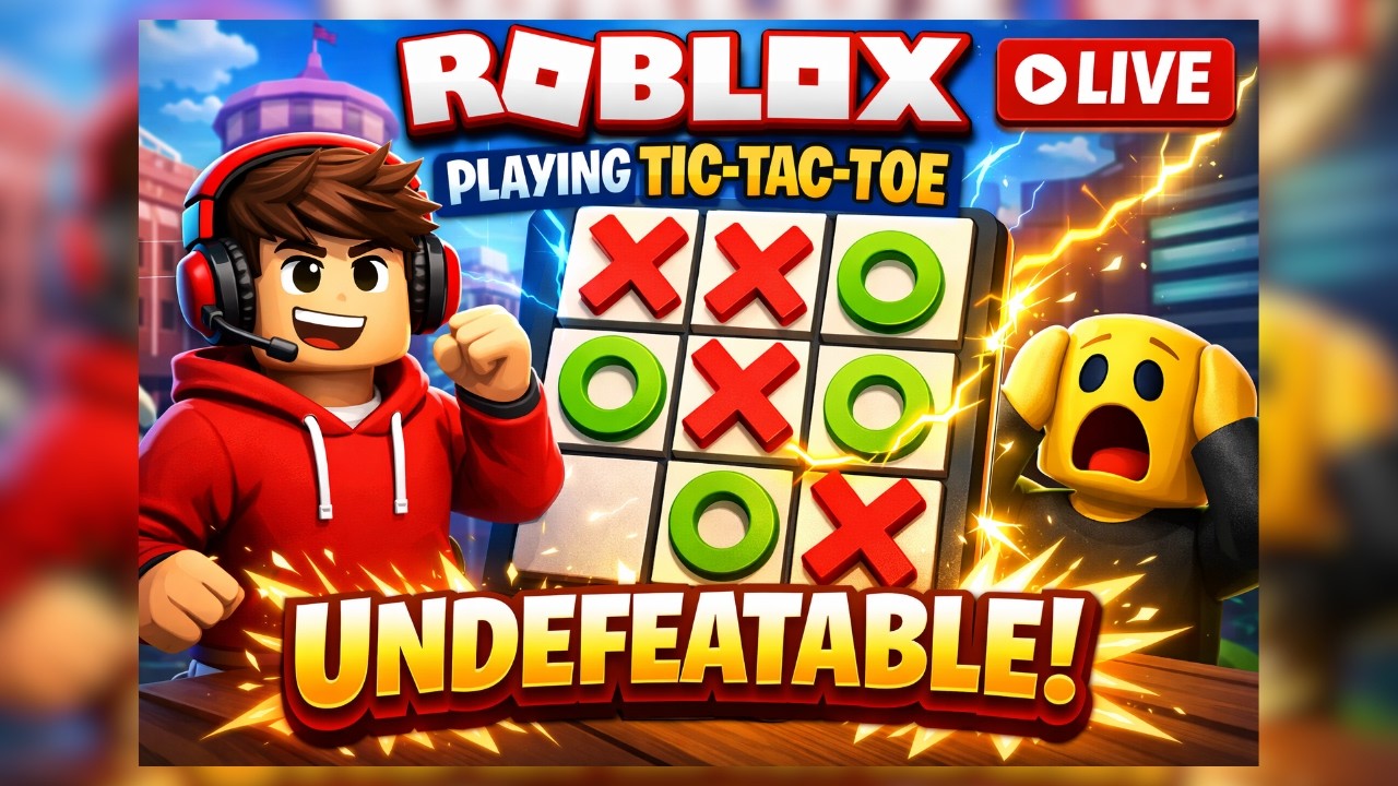 UNDEFEATABLE Roblox Tic Tac Toe LIVE