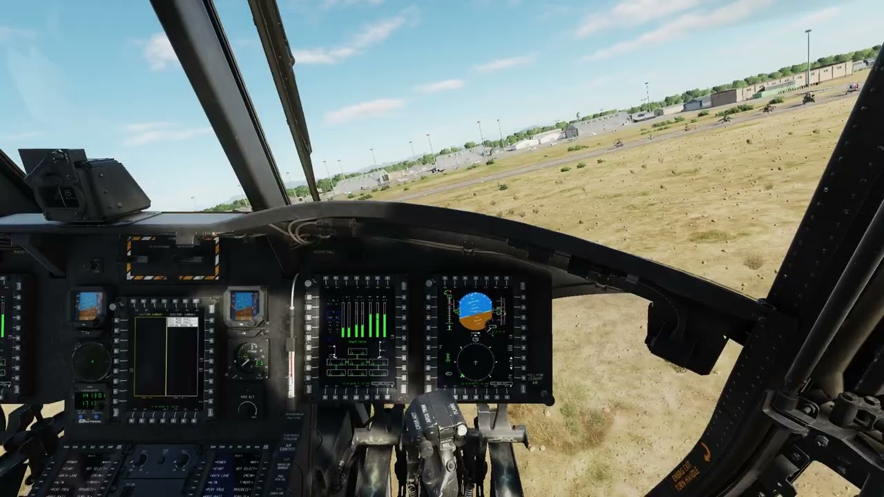 DCS Virtual Incirlik RIAT in cockpit Turkish Chinook Arrival