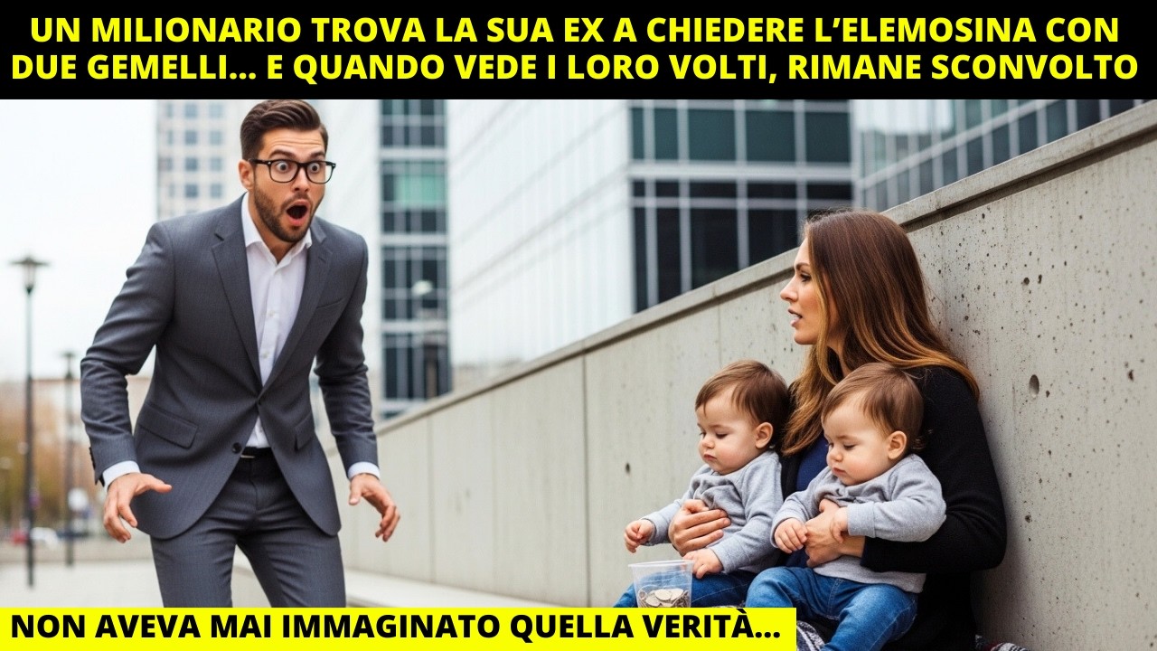 UN MILIONARIO TROVA LA SUA EX A CHIEDERE L’ELEMOSINA CON DUE GEMELLI… E RESTA SCONVOLTO