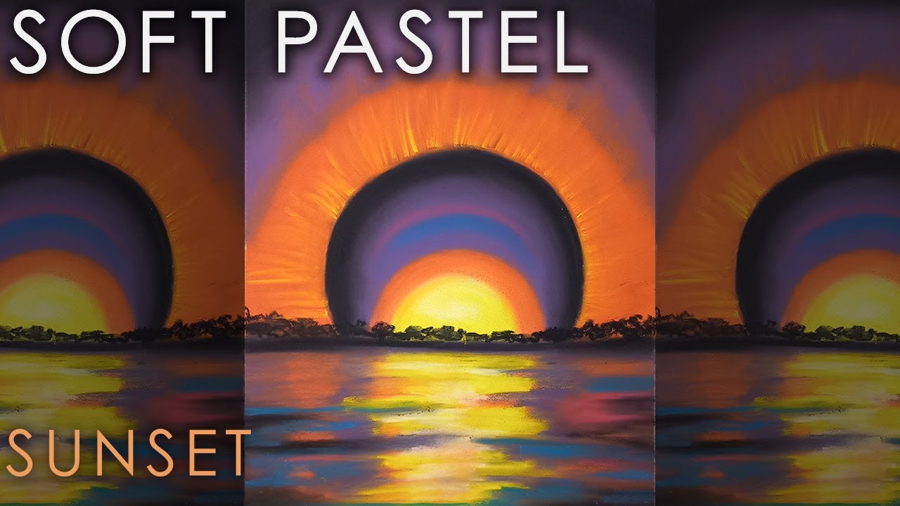 Painting Sunset in Soft Pastel