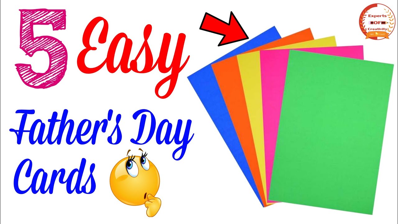 5 Easy DIY Father's Day Greetings Cards Idea in lockdown/5 Amazing Father's Day Cards/Handmade Cards